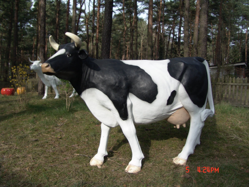 Kuh, "Marie", schwarz weiß, belastbar bis 100kg, 220cm