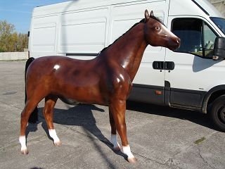 Pferd, "Campino", braun, Kunsthaare, nicht belastbar, 220cm, HORSE