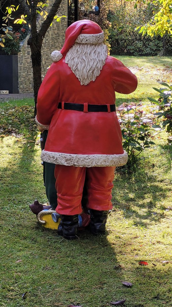 Weihnachtsmann, stehend mit Sack, 150cm