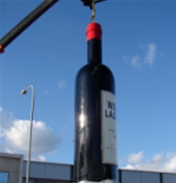 Flasche, Weinflasche XXXL, 660cm