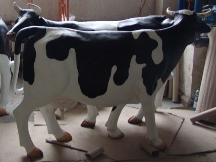 Kuh, Melkkuh, "Lina", 1 x 19L Tank, schwarz weiß, belastbar bis 100kg, 220cm