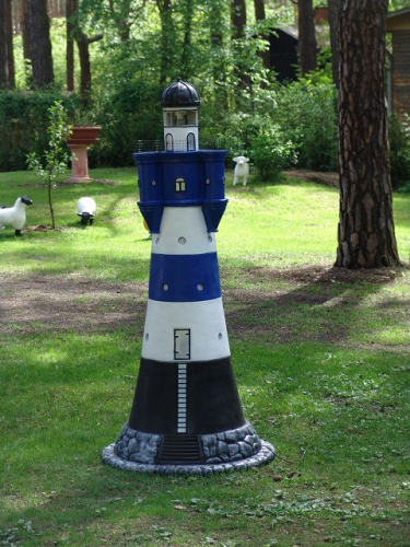 Leuchtturm, blau, 180cm