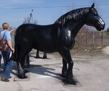 Pferd - Horse - Modell  - Kaltblut - Kunsthaarschweif - nicht zum aufsitzen, HORSE