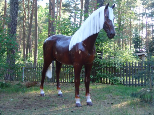 Pferd, Kutschpferd, "Schwarzwälder Art", Kunsthaare, nicht belastbar, 256cm