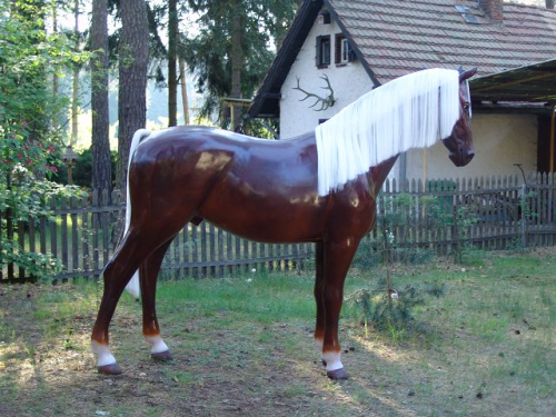 Pferd, Kutschpferd, "Schwarzwälder Art", Kunsthaare, nicht belastbar, 256cm