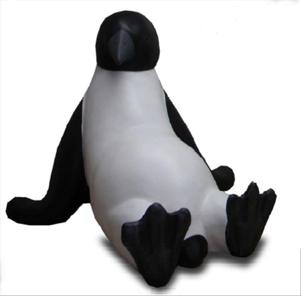 Pinguin, sitzend, Kunstharz, 60cm
