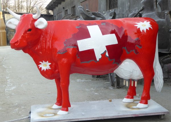 Kuh, Melkkuh, "Edelweiss von der Alm", belastbar, 1 x19 L Tank, Kalb "Blümchen", 220cm, HAEIGEMO