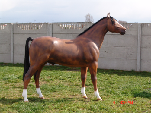 Pferd, "Grand Filou", braun, Kunsthaare, nicht belastbar, 220cm, HORSE