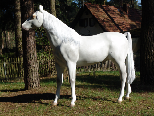 Pferd, "White Dream", weiss,Kunsthaare, nicht belastbar, 220cm, HORSE