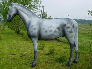 Pferd, "Zafer", weiss, nicht belastbar, 250cm, HORSE
