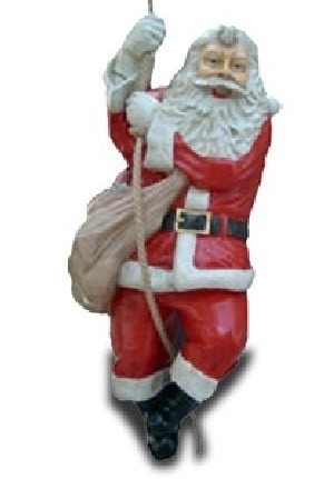 Weihnachtsmann, hängend, Kunstharz, 93cm