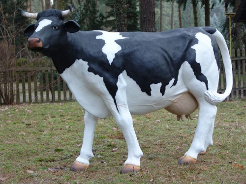 Kuh, "Paula", schwarz weiss, belastbar, 220cm