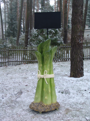 Gemüse, Spargel, grün, mit Werbetafel, 160cm