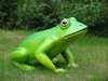 Frosch in grün, 80cm, Kunstharz