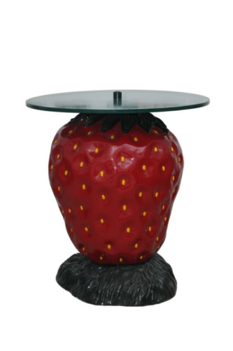 Obst, Erdbeere, als Tisch, 105cm