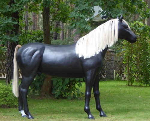 Pferd, "Donnerhall", Kunsthaare, belastbar, 259cm, HAEIGEMO, HORSE