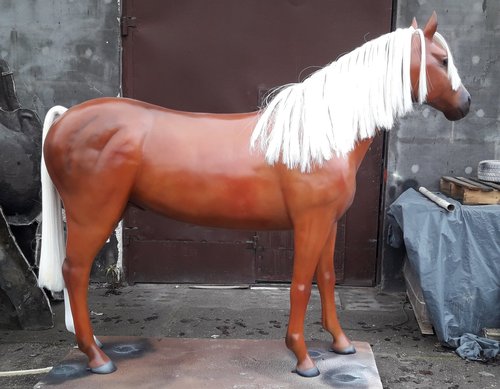 Pferd, "Abena", Stute, braun, Kunsthaare, belastbar, 259cm, HAEIGEMO, HORSE