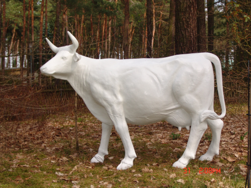 Kuh, "Elsa", grundiert zum bemalen, 220cm