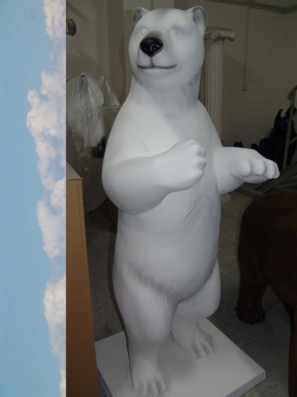 Bären, Bär stehend, "Erwin", weiß 195cm