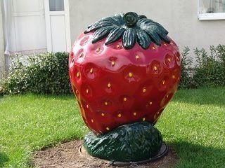 Obst, Erdbeere, 100cm