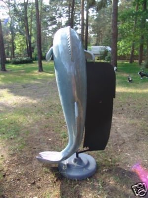 Fisch, "Jonas" mit Werbetafel, 188cm