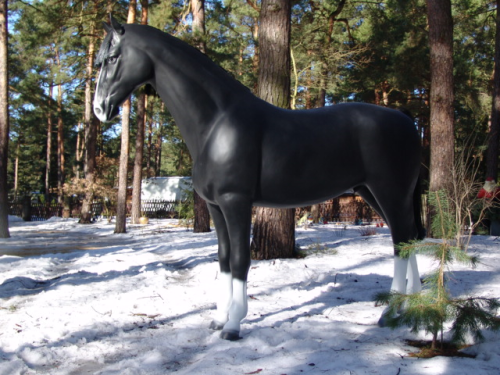 Pferd, "Aladdin", Kunsthaare, belastbar bis 100kg, 256cm, HORSE