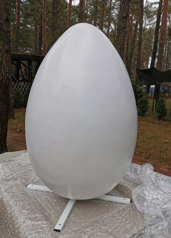 Osterei, 120cm, einfarbig oder weiß, Ei