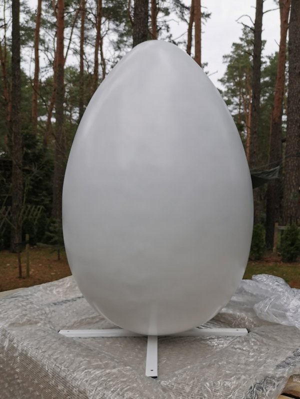 Osterei, 120cm, einfarbig oder weiß, Ei