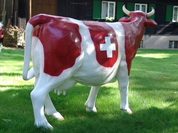 Kuh, Kunstkuh, "Schweizer Art", 220cm