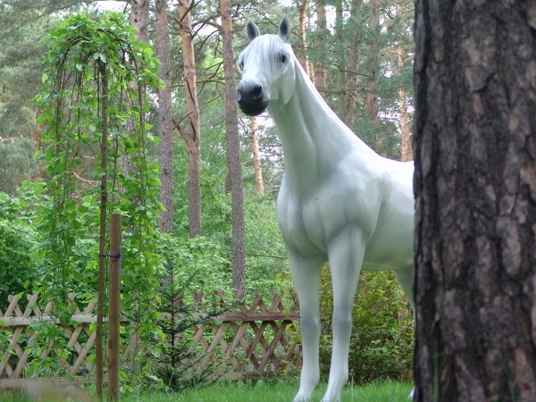Pferd, "Silvermoon", Kunsthaare, belastbar, 259cm, HAEIGEMO, HORSE