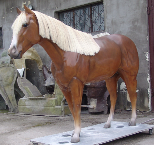 Pferd, "Haflinger Art", Kunsthaare, nicht belastbar, 250cm, HORSE