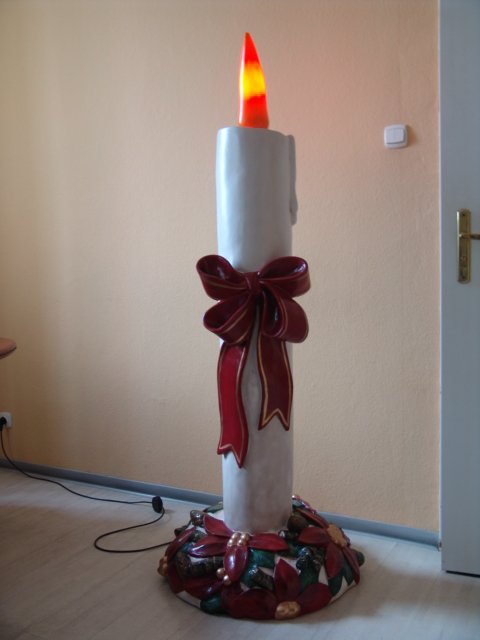 Weihnachtskerze, beleuchtet, 180cm