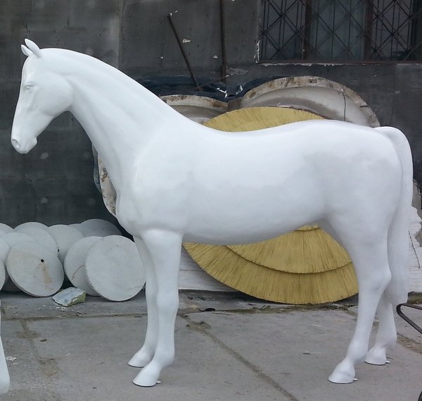 Pferd, "Adonis", weiss, nicht belastbar, 256cm, HORSE