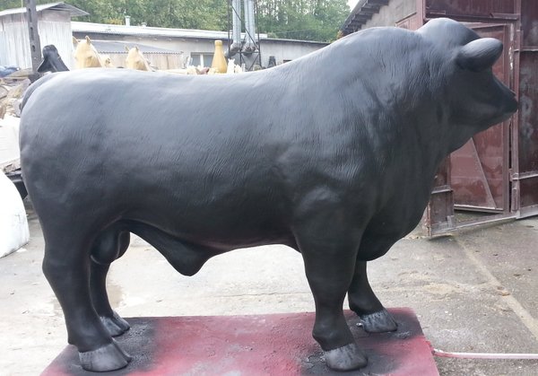 Bulle, "Angus von der Alm", schwarz, ohne Horn, 260cm, HAEIGEMO