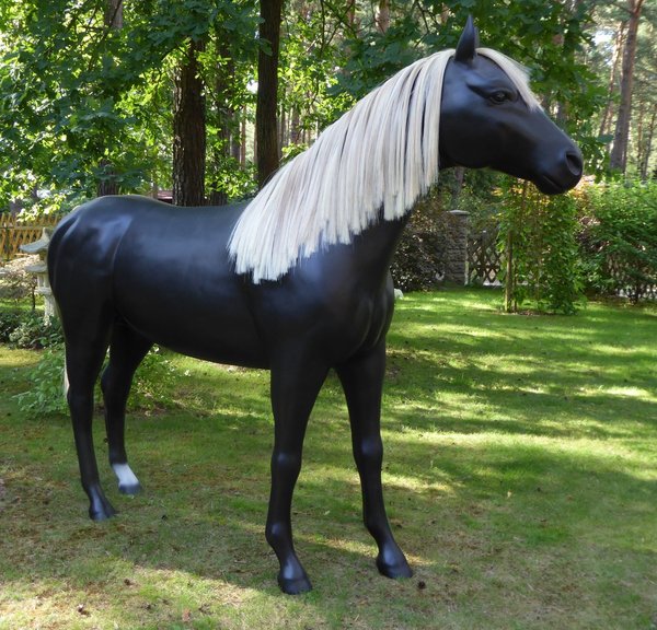 Pferd, "Donnerhall", Hufeisen, Kunsthaare, belastbar, 259cm, HAEIGEMO, HORSE