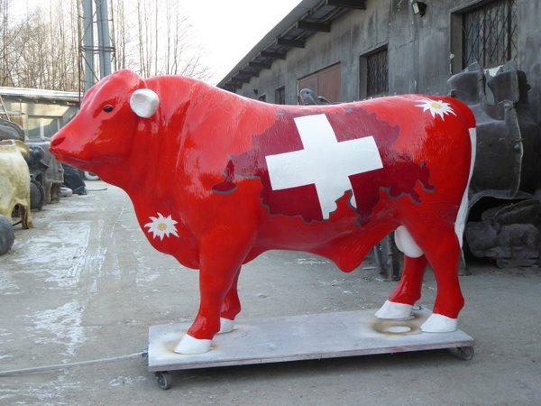 Bulle, "Edler von der Alm", Schweizer Bulle, 260cm, HAEIGEMO