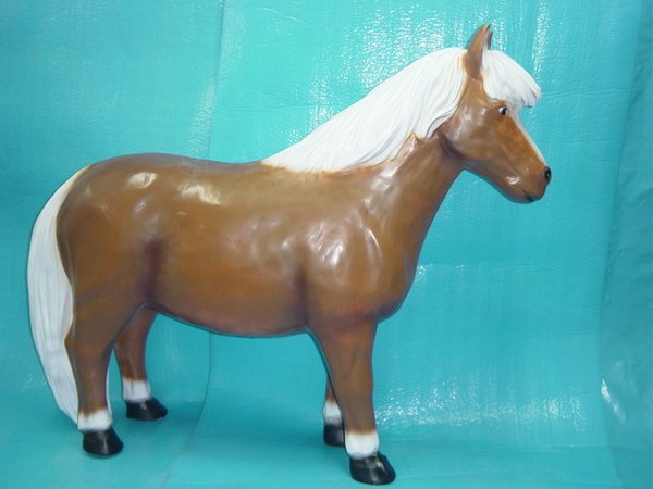 Pony, klein, "Nougat", belastbar bis 100kg, 126cm