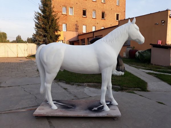 Pferd, "Apollo", weiß, nicht belastbar, 259cm, HAEIGEMO, HORSE