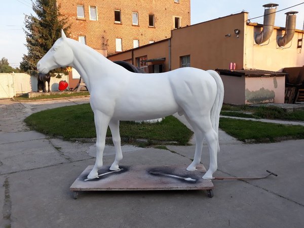 Pferd, "Apollo", weiß, nicht belastbar, 259cm, HAEIGEMO, HORSE