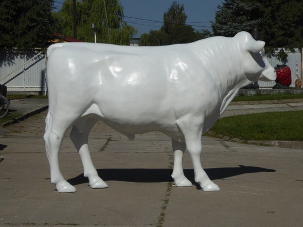 Holstein Bulle,  "Friedrich" in weiß,  280cm, HAEIGEMO