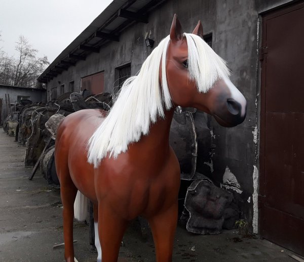 Pferd, "Abena", Stute, braun, Kunsthaare, belastbar, 259cm, HAEIGEMO, HORSE