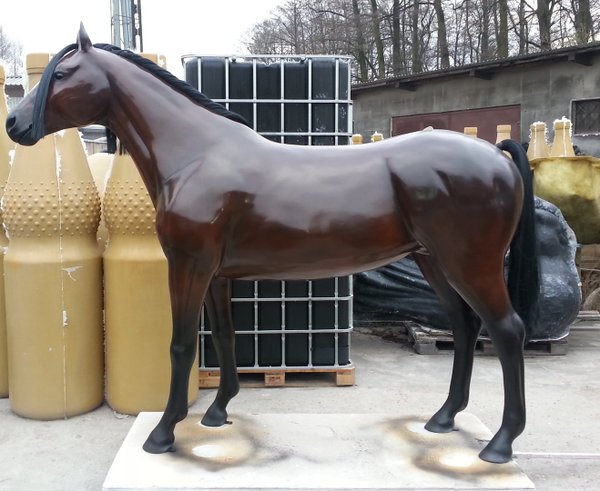 Pferd, "Alinda", Stute, braun, Kunsthaare, belastbar, 259cm, HAEIGEMO, HORSE