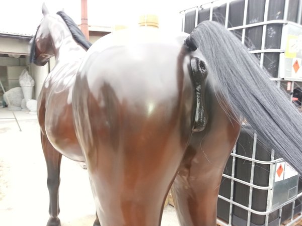 Pferd, "Alinda", Stute, braun, Kunsthaare, belastbar, 259cm, HAEIGEMO, HORSE