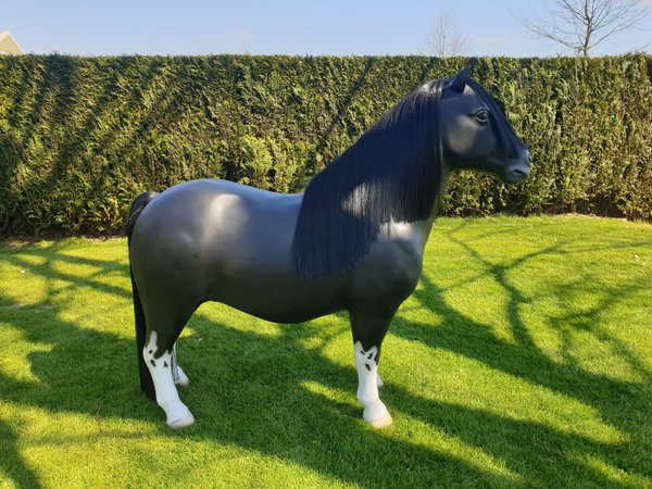 Shetland Pony, "Aurelio",160cm mit Kunsthaare, belastbar bis 100kg, HAEIGEMO, HORSE, PFERD