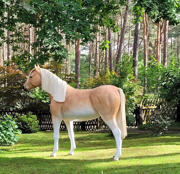 Pferd, "Haflinger Art", Stute, Kunsthaare, belastbar, 259cm, Horse, HAEIGEMO