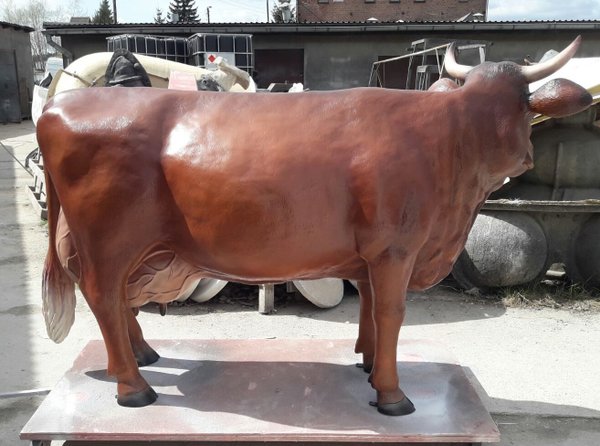 Kuh, "Hertha von der Alm", Harzer Rotvieh Bemalung, 220cm, HAEIGEMO