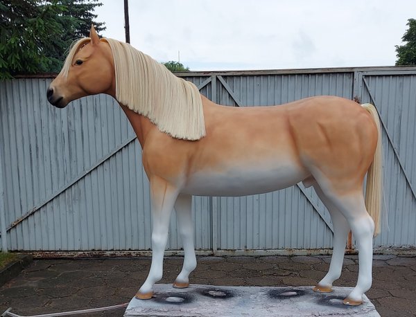 Pferd, "Haflinger Art", Kunsthaare, nicht belastbar, 259cm, HAEIGEMO